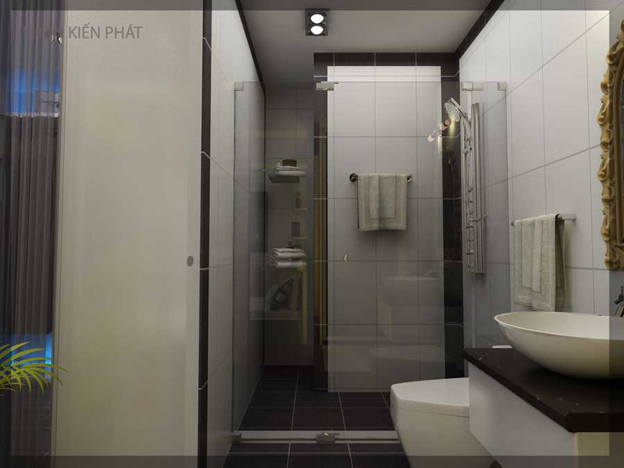 Thiết kế nội thất - Cửa chính WC